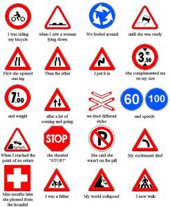 Always folow the signs